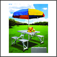 Aluminium picnic table(out door use)